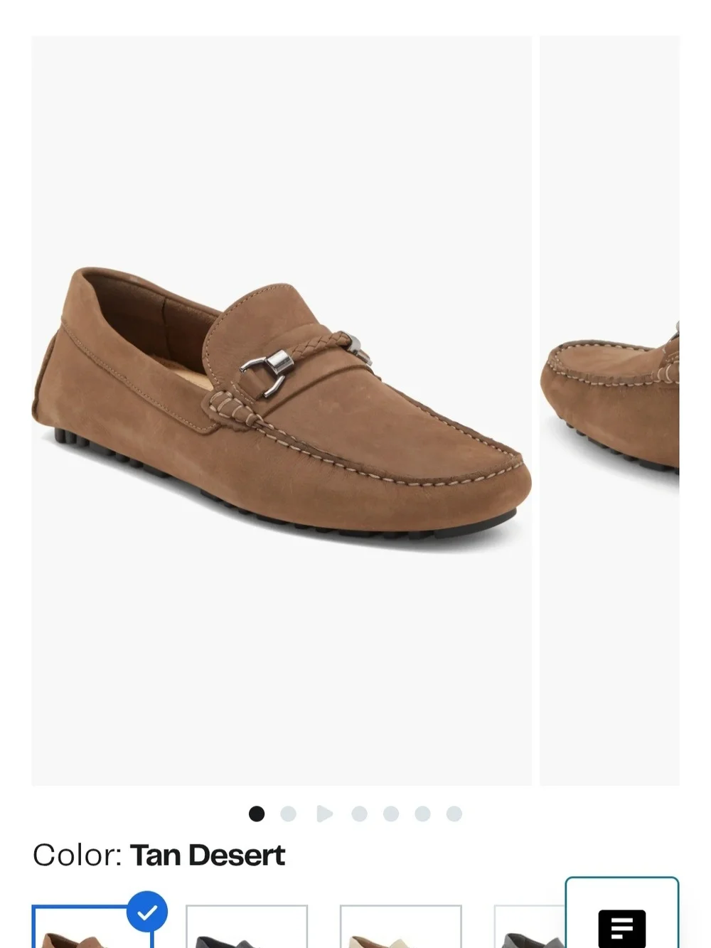 Nordstrom Taupe Braided Bit Leather Loafers